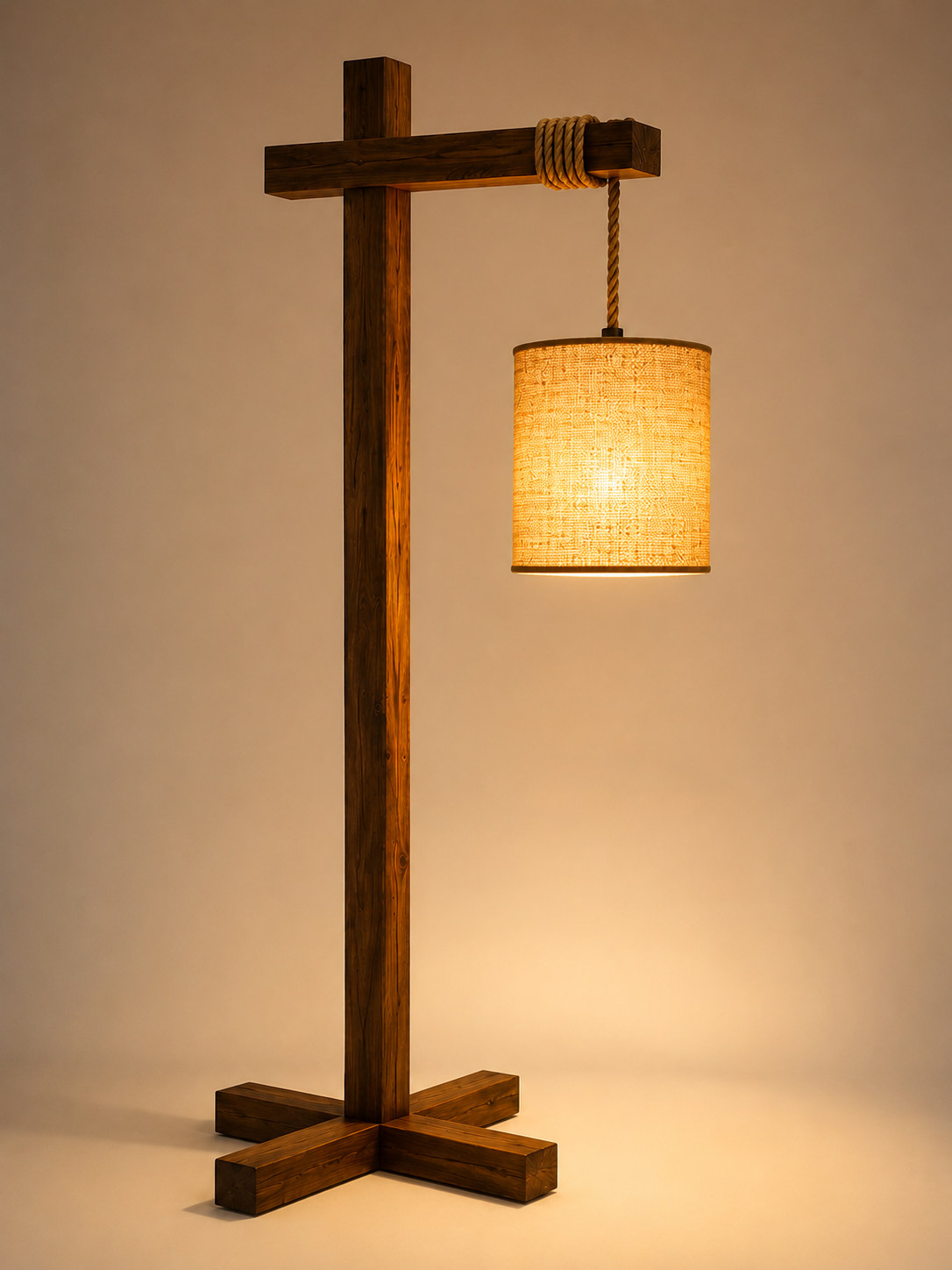 Beacon — handcrafted wooden lamp